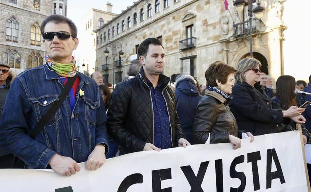 Javier Alfonso Cendón en un acto contra la violencia machista.