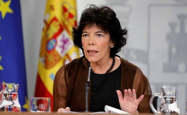 La portavoz del Gobierno, Isabel Celaá.