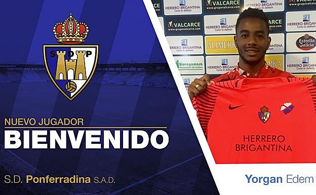 Imagen del nuevo fichaje de la Ponferradina.