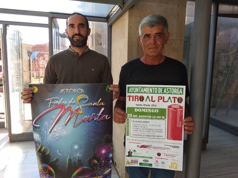 Imagen de la presentación y del cartel de las fiestas de Santa Marta de Astorga.