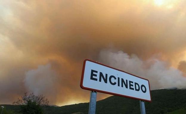 Incendio de La Cabrera de hace un año.