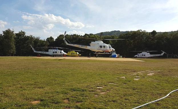 Llegada de los brif de Daroca a la base leonesa de Tabuyo. 