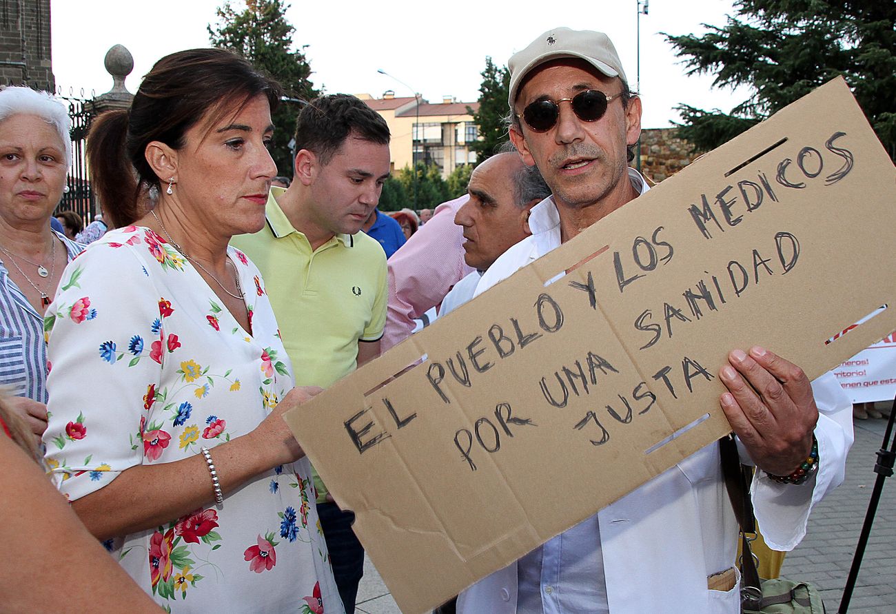 Manifestación en Astorga para defender la sanidad pública en el medio rural