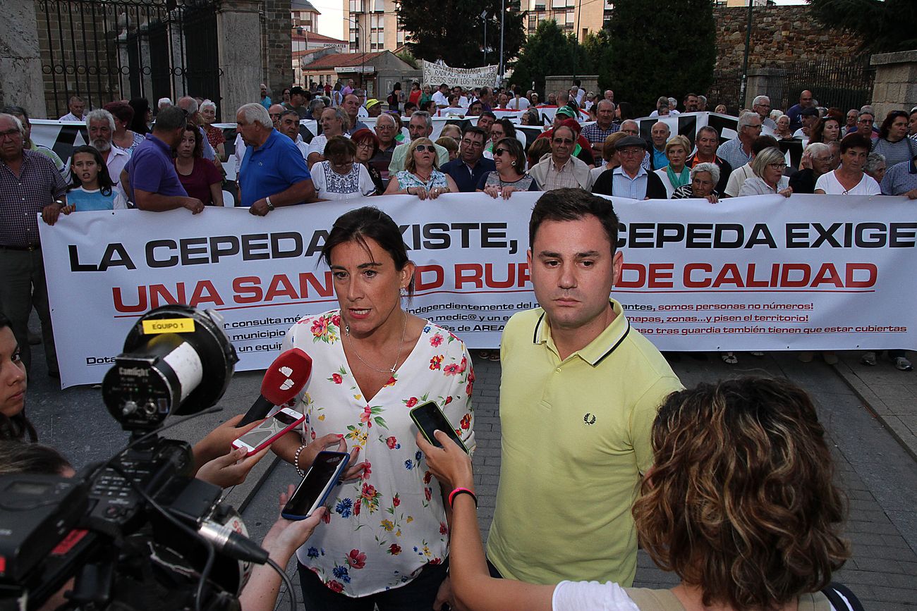 Manifestación en Astorga para defender la sanidad pública en el medio rural