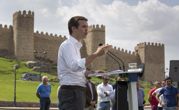 Pablo Casado, durante su intervención.