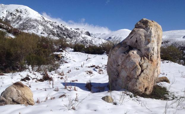 Menhir localizado en Tejeira.