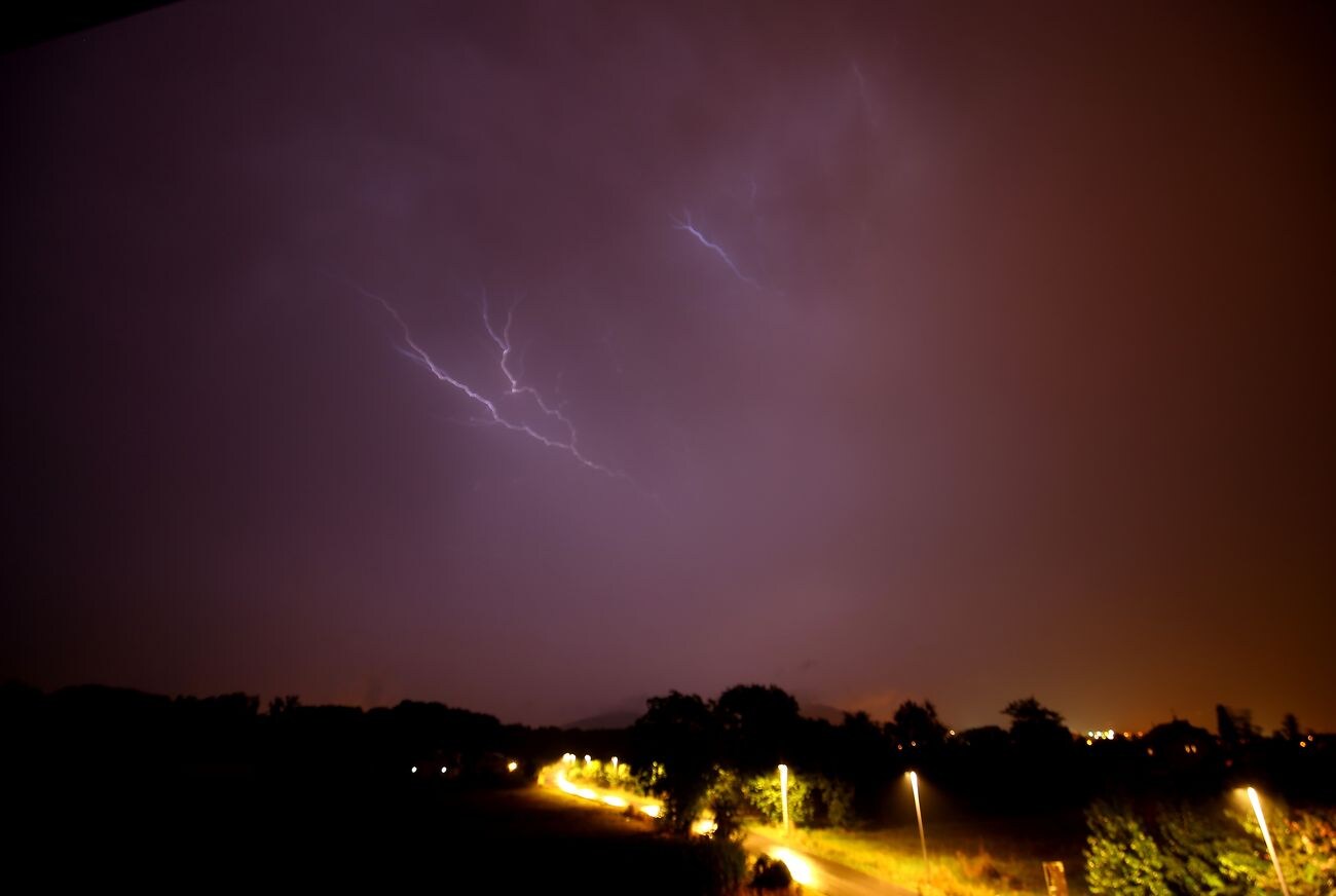 Imagen de las tormentas y la lluvia en las últimas horas en El Bierzo.