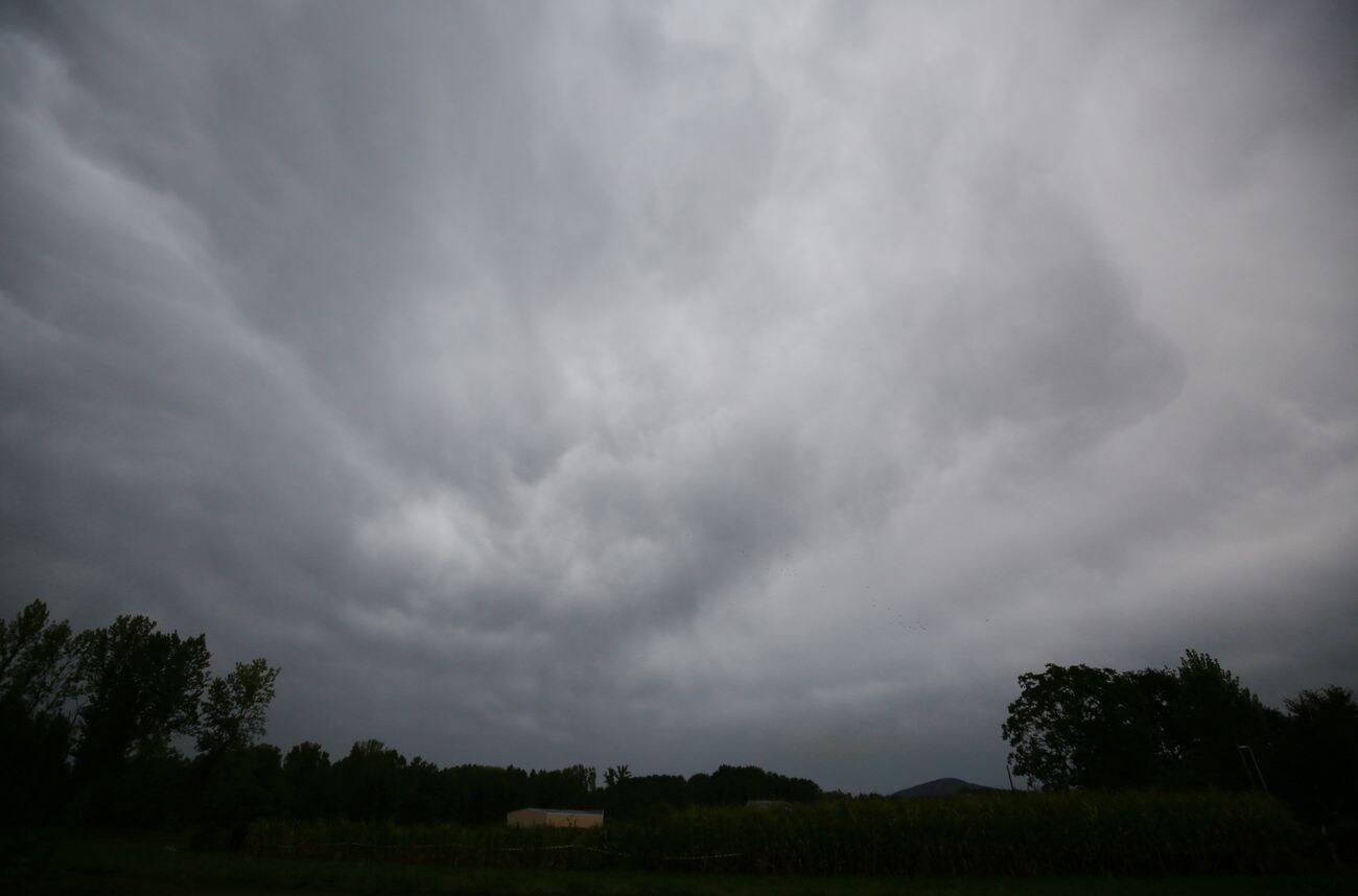 Imagen de las tormentas y la lluvia en las últimas horas en El Bierzo.