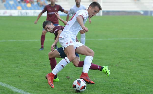 Josep Señé, durante el partido ante el Pontevedra.