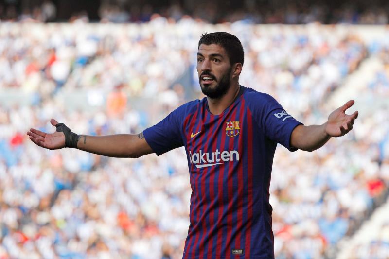 Luis Suárez, durante el partido.