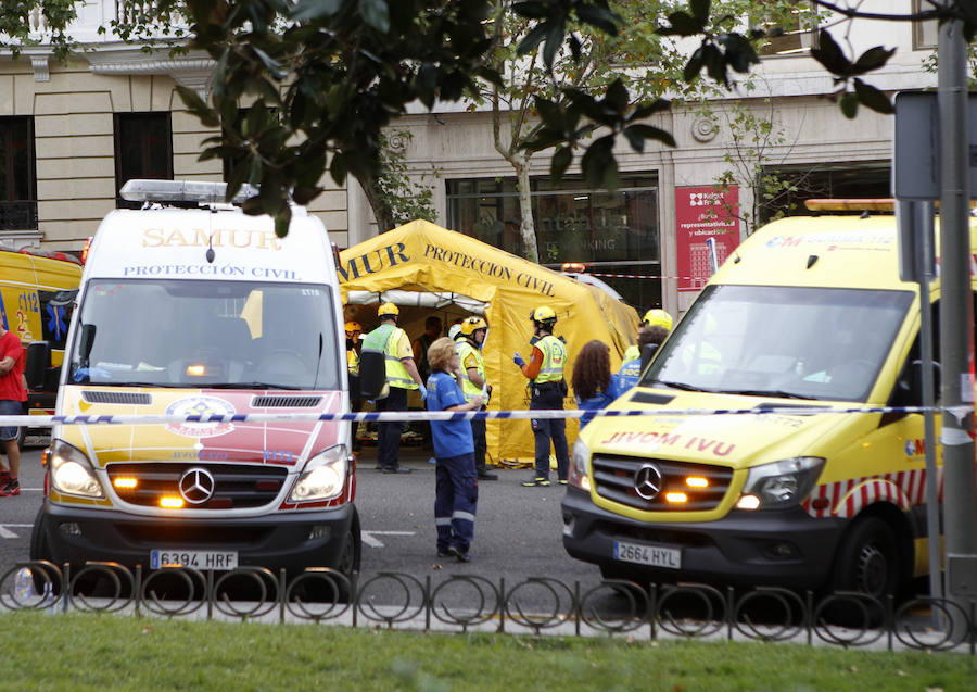 Fotos: Las imágenes posteriores al derrumbe del hotel Ritz de Madrid