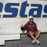 Andrés Turienzo en la sede de Vestas.