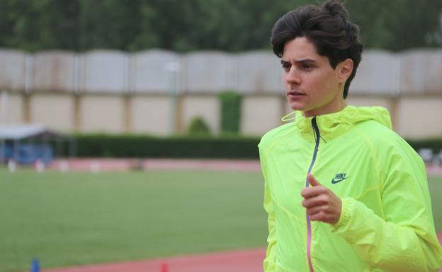 Roberto Aláiz, durante un entrenamiento.