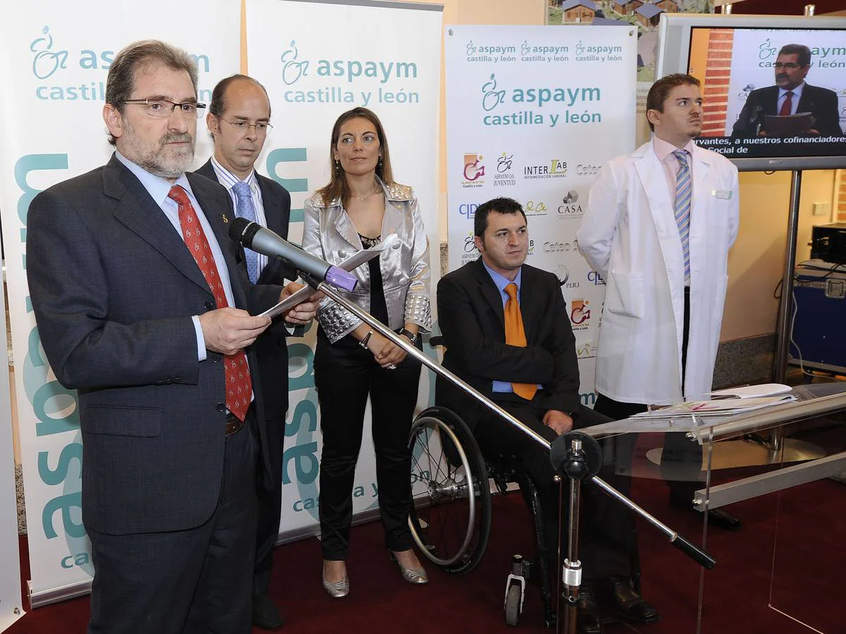 20.05.09 Durante la inauguración del primer centro de Investigacion en Discapacidad Física de Castilla y León de Aspaym.