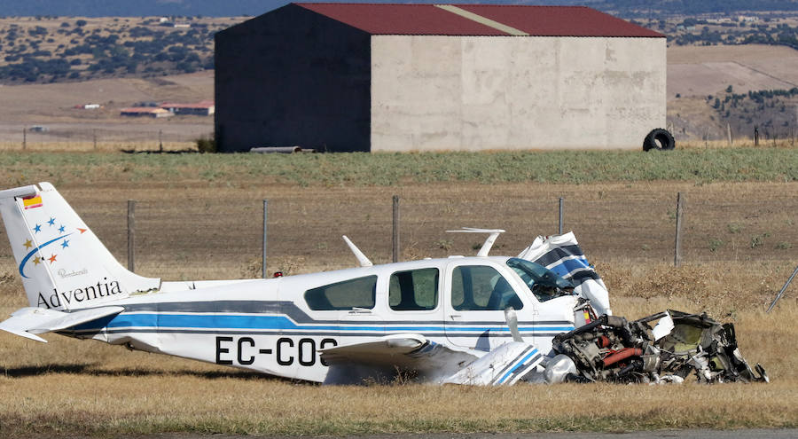 Fotos: Sin un rasguño, tras estrellarse con su avioneta en Fuentemilanos