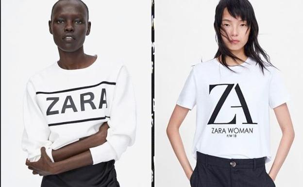 Moda Zara, con logo Zara, para vestir de Zara. El nombre, lo primero.