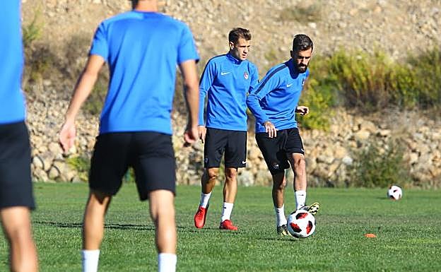 Un entrenamiento de la Deportiva.