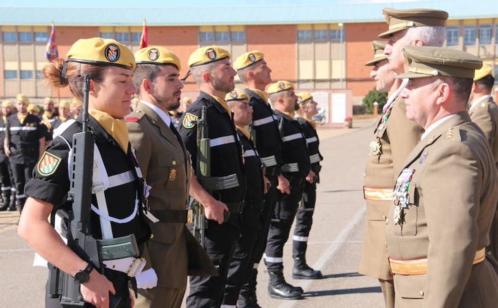 Algunos de los militares condecorados. 