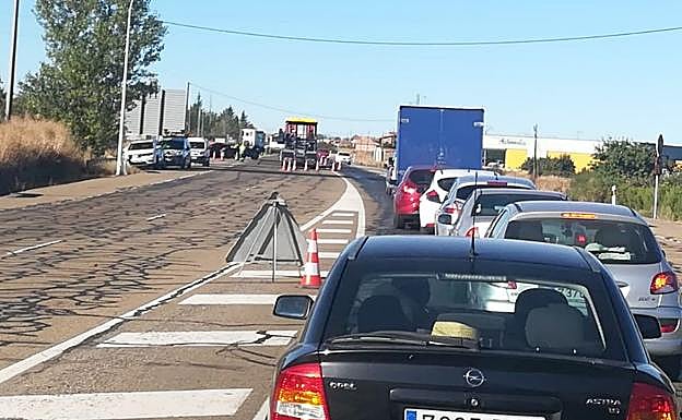 Imagen del punto en el que comienzan las retenciones.