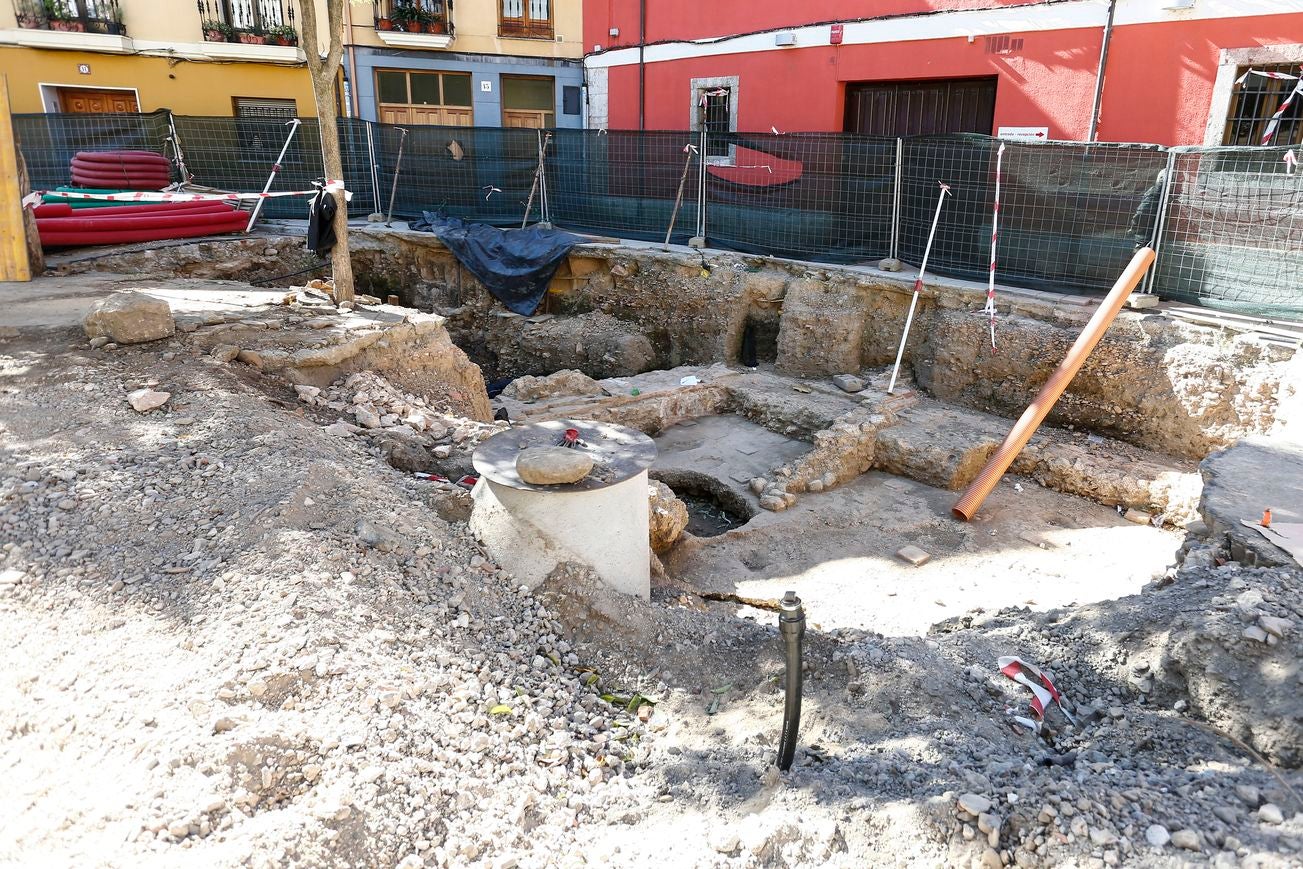 Fotos: Últimos trabajos antes de cubrir los restos romanos