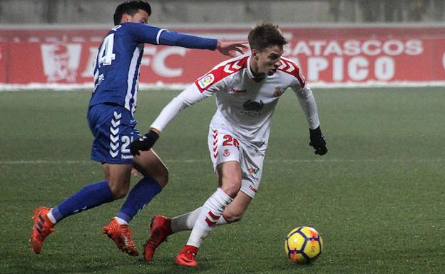 Señé, en el partido ante el Lorca de la pasada temporada.