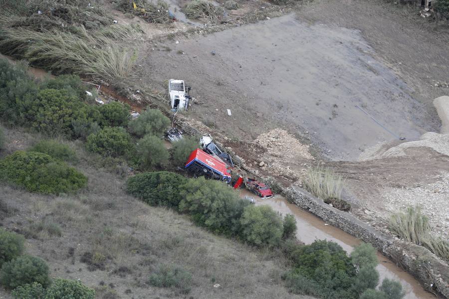 Los efectivos de la UME colaboran en las tareas de recuperación de las zonas afectadas por las inundaciones de Mallorca