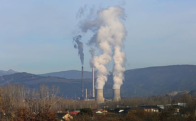 Imagen de la térmica de Compostilla.