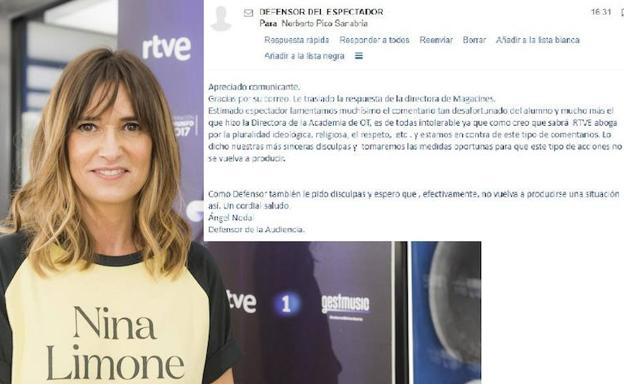 TVE española pide disculpas a la Falange Española por los comentarios de Noemí Galera y un concursante de OT 2018