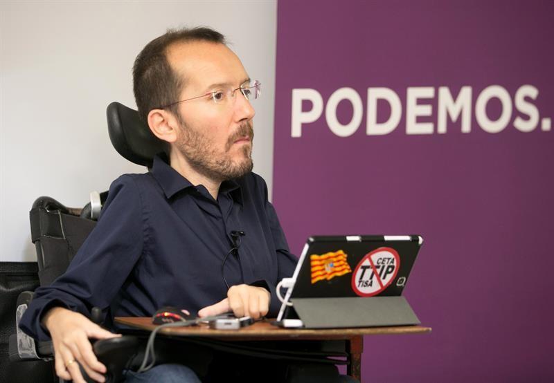 El secretario de Organización de Podemos, Pablo Echenique. 