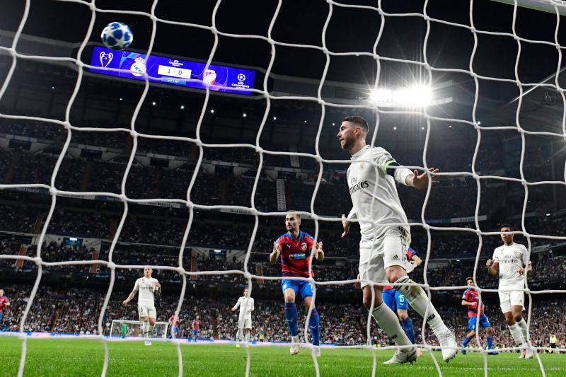 El Real Madrid y el Viktoria Pilsen checo se enfrentaron en el Santiago Bernabéu en la tercera jornada de la Liga de Campeones.