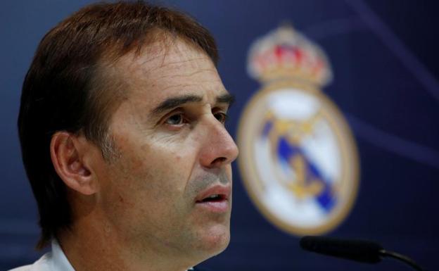 Julen Lopetegui, durante la rueda de prensa previa al clásico.