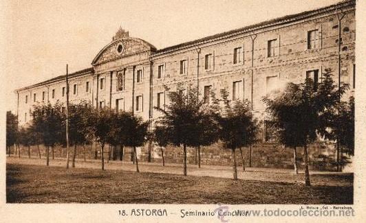 Imagen histórica del Seminario Menor de Astorga. 