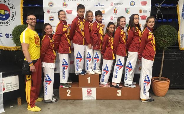 Once medallas para leonesas en Miranda de Ebro