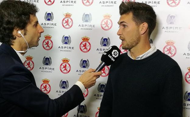 Víctor Cea, en la antesala del partido.