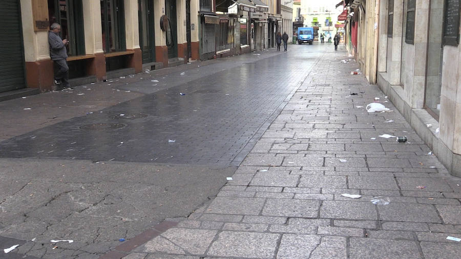 Fotos: La limpieza no madruga en León