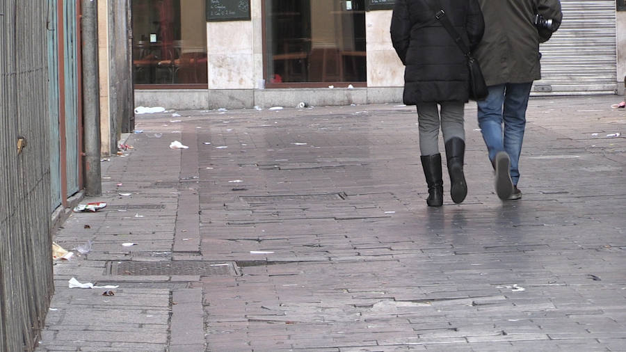 Fotos: La limpieza no madruga en León