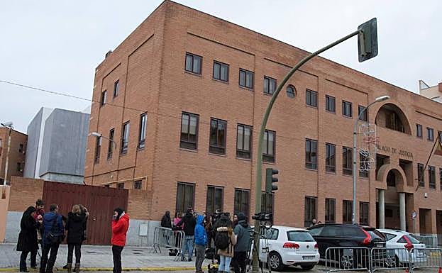 Imagen de los Juzgados de Aranda durante una de las sesiones.