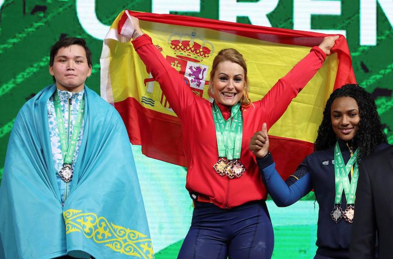 Fotos: Lydia Valentín, en el Campeonato del Mundo de Halterofilia de Turkmenistán