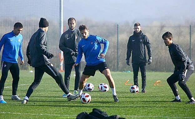 Entrenamiento de la Ponferradina.