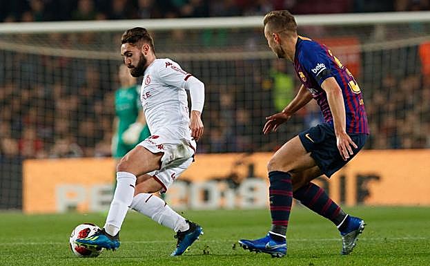 Adrián Mancebo, en un lance del partido.