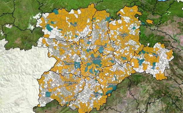 Mapa urbanístico de Castilla y León . 