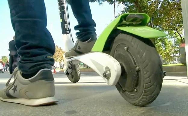 Imagen de un patinete eléctrico.