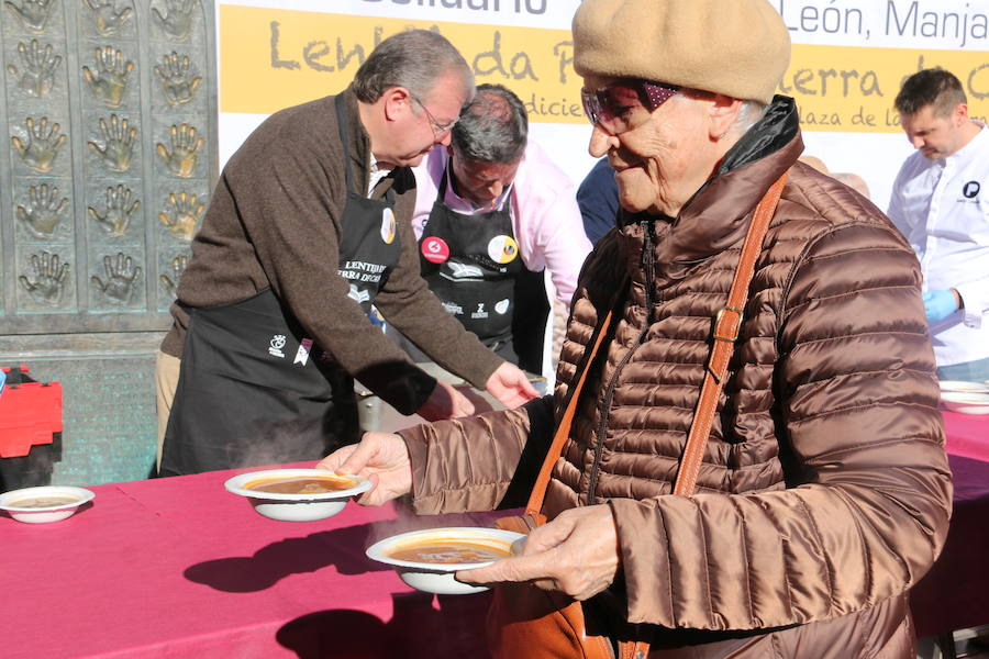 Lentejas para recibir el nuevo año en León capital.