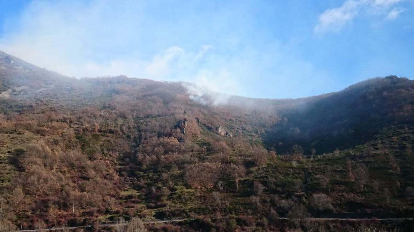 Fotos: Imágenes del fuego de Aralla