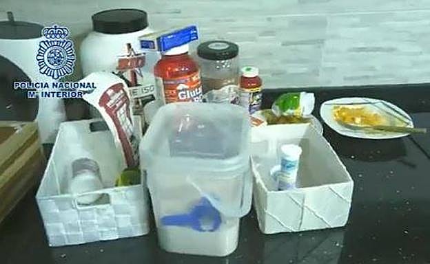 Anabolizantes intervenidos por la Policía Nacional en Valladolid. 