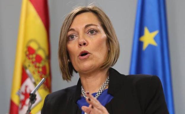 La consejera de Agricultura y portavoz de la Junta, Milagros Marcos, durante la rueda de prensa posterior al Consejo de Gobierno de Castilla y León.