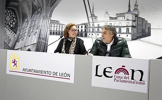 Sala de prensa del Ayuntamiento de León.