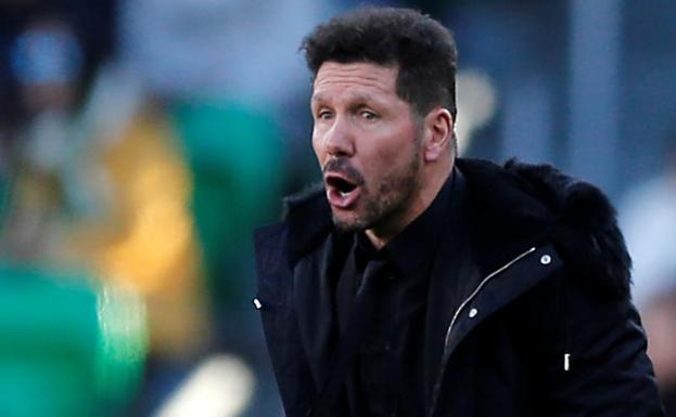 Simeone en el partido contra el Betis de la jornada pasada.