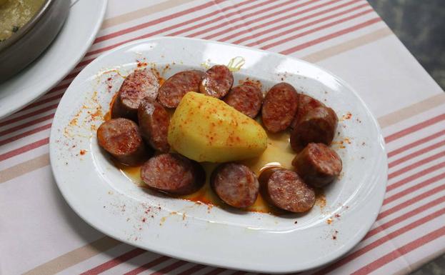 Receta de chorizo a la sidra (en la vitro y el microondas)