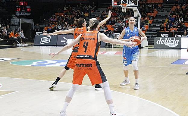 Un lance del partido.